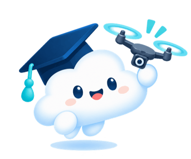 くもまる(ドローンと一緒)